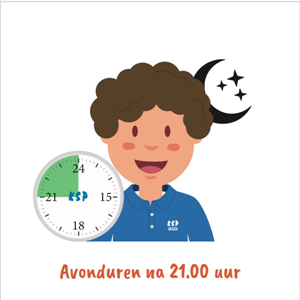 Avonduren: ophalen na 21.00 uur of één begeleider na 21.00 uur (per uur)