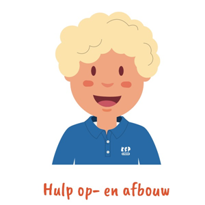 Hulp bij de op- en afbouw Mini attractie (u zorgt voor 1 extra helper)