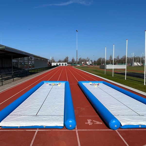 Curlingbaan, Curling XXL huren, Mobiele Opblaasbare Curling Banen verhuur