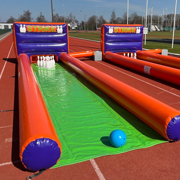 Bowling XXL Huren - Opblaasbare Mobiele Bowlingbaan verhuur - Bowlen op elke gewenste locatie in Nederland