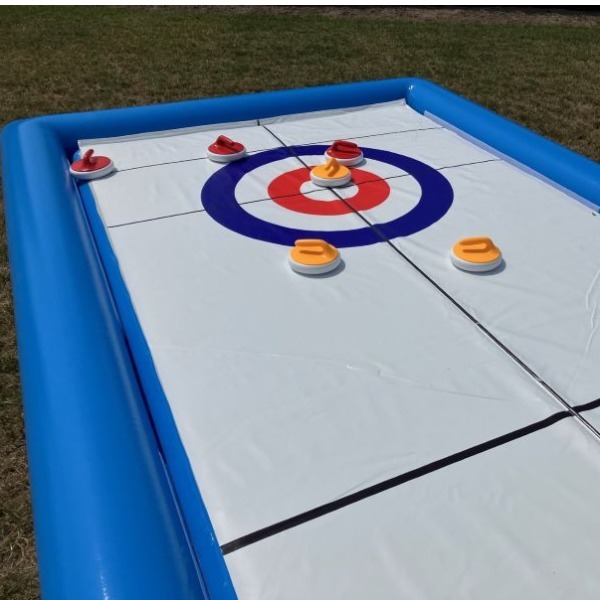 Curlingbaan, Curling XXL huren, Mobiele Opblaasbare Curling Banen verhuur